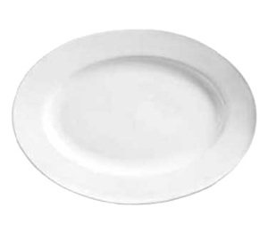 PLATTER 13.75X10 EUROPEAN WHITE   1DZ